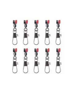Mistrall Attacco Scorrevole Con Girella Rolling e Moschettone Interlock 10pz Minuteria Mistrall