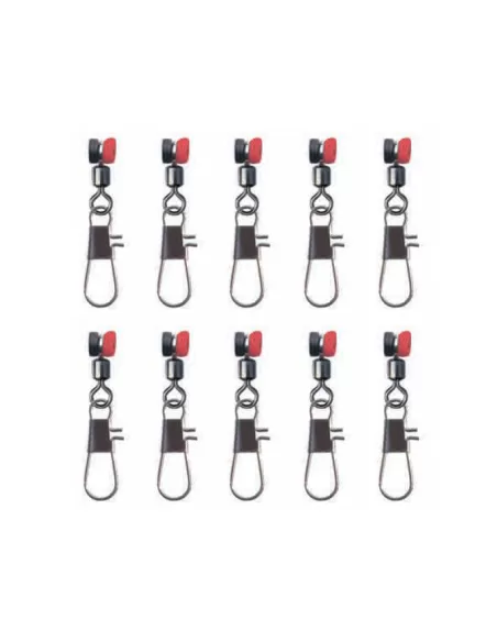 Mistrall Attacco Scorrevole Con Girella Rolling e Moschettone Interlock 10pz Minuteria Mistrall
