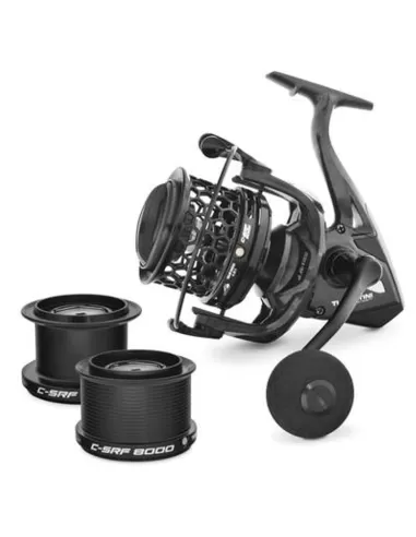 Tubertini C-SRF Mulinello Surfcasting in Carbonio 6+1 cuscinetti con 3 bobine – Prestazioni top Mulinelli da Pesca Tubertini