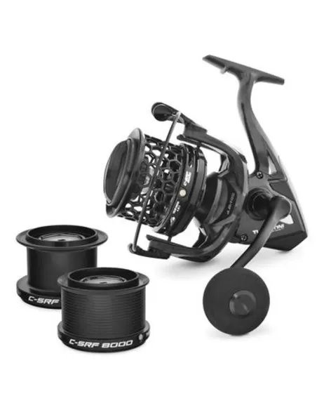 Tubertini C-SRF Carbon Surfcasting Reel with 6+1 Bearings and 3 Spools – Top Performance