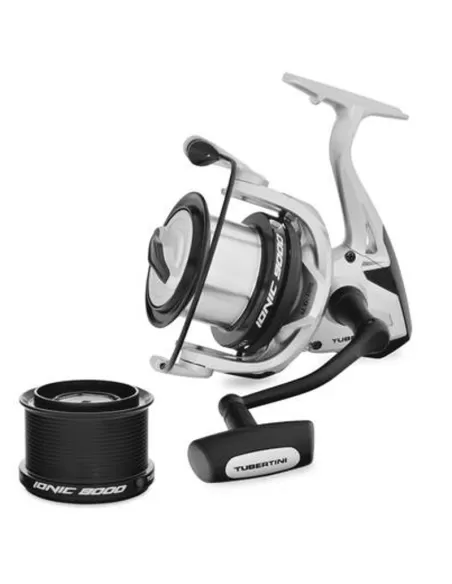 Tubertini Ionic Mulinello da Surf Casting 4+1 cuscinetti con doppia bobina – Alta qualità e resistenza Mulinelli da Pesca Tub...