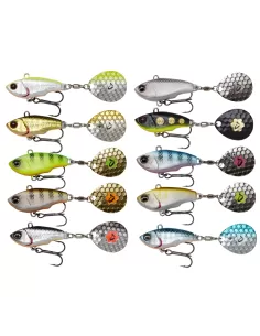 Savage Gear Fat Tail Spin Esca Artificiale da Lacio 6.5cm 16gr Esche Artificiali Savage Gear