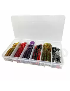 Savage Gear Rib Worm Kit 60pcs Assorted with Box 
