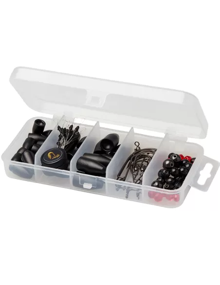 Savage Gear Rigging Kit 100 pz per Montature Texas e Carolina per Pesca con Vermi Siliconici Esche Artificiali Savage Gear
