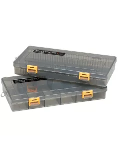Savage Gear Flat Lure Box Smoke Kit 2 pcs 23x11x3.5 cm Artificial Door Boxes and Small Parts 