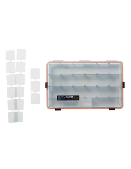 Savage Gear WP Lurebox 5b Smoke Scatola Porta Artificiali 35.5X23X5 cm Cassette Pesca Savage Gear