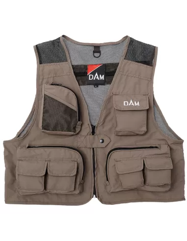 Dam Intenze Fly Vest Gilet da Pesca Multi Tasche Abbigliamento da pesca Dam