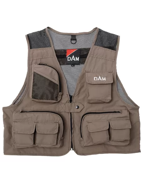 Dam Intenze Fly Vest Gilet da Pesca Multi Tasche Abbigliamento da pesca Dam