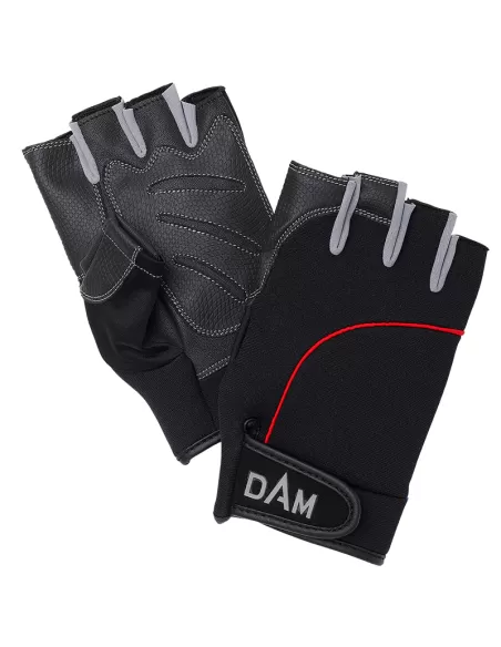 Dam Neo Tec Half Finger Guanti da Pesca Abbigliamento da pesca Dam