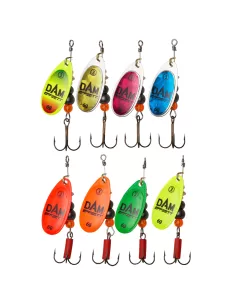 Dam Effzett Fluo Spinner Cucchiain Pesca Spinning 6 gr Esche Artificiali Dam