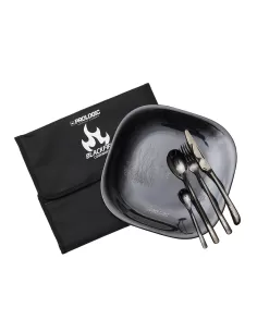 Prologic Blackfire Dinning Set Piatto e Posate Campeggio e outdoor Prologic