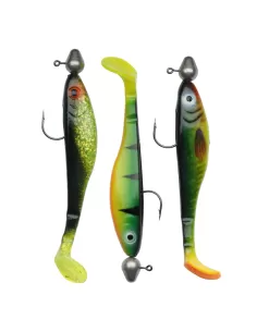 Abu Garcia McPrey 3 Artificiali per Teste Piombate Completi Ray of Light Esche Artificiali Abu Garcia