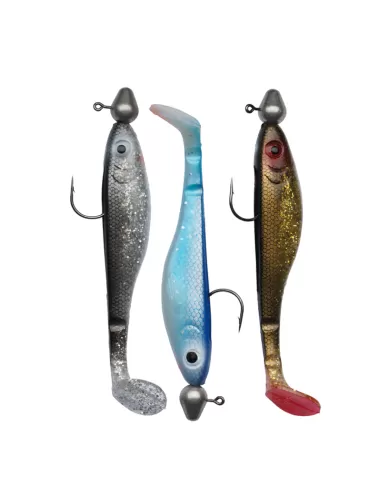 Abu Garcia McPrey 3 Artificiali per Teste Piombate Completi The UV League 12 mm Esche Artificiali Abu Garcia