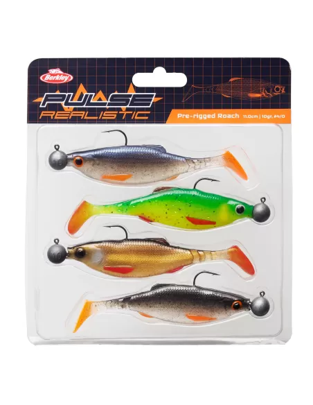 Berkley Pulse Realistic Roach Prerigged 4 pz 70 mm Esche Artificiali Berkley