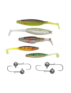 Berkley Sick Zander Pack 9 pz Kit Completo per la Pesca a Spinning Esche Artificiali Berkley