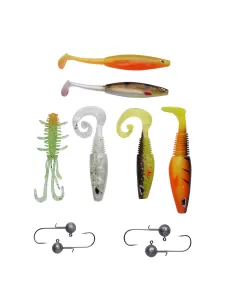Berkley Sick Perch Pack 10 pz Kit Completo per la Pesca a Spinning Esche Artificiali Berkley