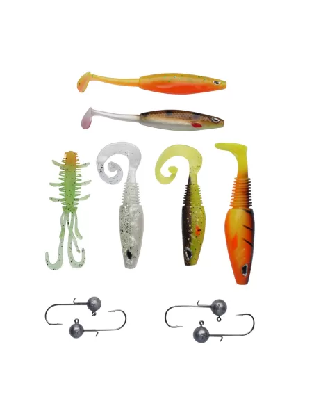 Berkley Sick Perch Pack 10 pz Kit Completo per la Pesca a Spinning Esche Artificiali Berkley