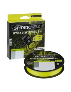 Spiderwire Stealth Smooth8 X8 PE Braid Trecciato 8 Capi 150mt Yellow Fili da pesca Spiderwire
