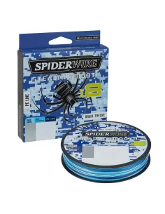Spiderwire Stealth Smooth8 X8 PE Braid Trecciato 8 Capi 150mt Blue Camo Fili da pesca Spiderwire