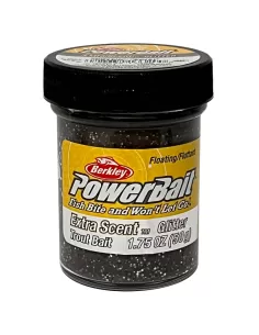 Berkley Powerbait Glitter Trout Bait Smoke Fire Extra Scent Pastella per Trote Esche da pesca Berkley
