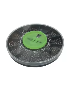 Maver Mascot Grande con Pallini Spaccati e Calibrati 11 Misure Scatole Mascot Piombi Assortiti Maver