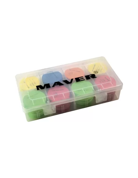 Maver Box 24 Rotolini porta Terminali e Travi Surfcasting Scatole per la Pesca Maver
