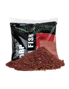Maver Carp Red Soul Pastura Rossa Ideale per Carpe 2.5 kg Gusto Fragola Pasture Maver