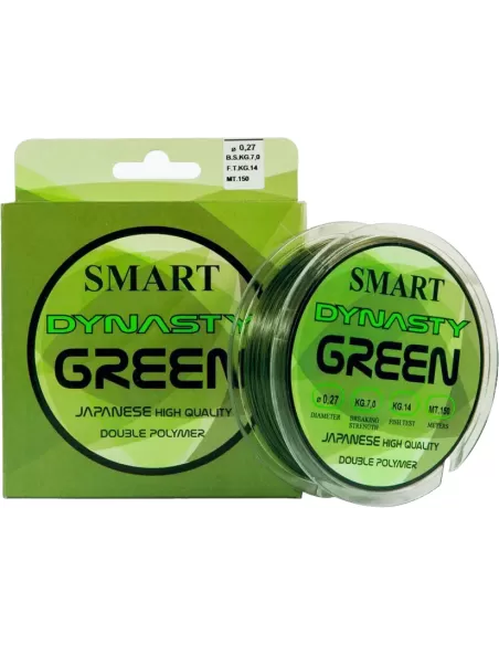 Maver Smart Dynasty Green Sinking Filo Affondante 150 mt Fili da pesca Maver