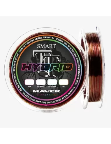 Maver Smart TT Hybrid Fluorine 200 mt Multicolor Ogni 25 mt - fishing tackle