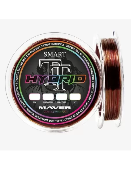 Maver Smart TT Hybrid Fluorine 200 mt Multicolor Ogni 25 mt Fili da pesca Maver