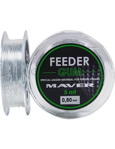 Maver Feeder Gum Filo Elastico per la Pesca a Feeder 5 mt Fili Elastici Maver