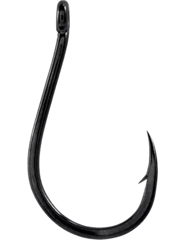 Maver Katana C002 Ami con Occhiello Ardiglione Forgiato Colore Black 5 pz Ami da pesca Maver