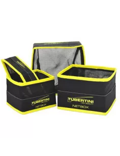Tubertini Bait Net Box SQ Contenitori Quadrati con Rete per Esche Porta esche Tubertini