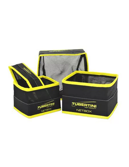 Tubertini Bait Net Box SQ Contenitori Quadrati con Rete per Esche Porta esche Tubertini