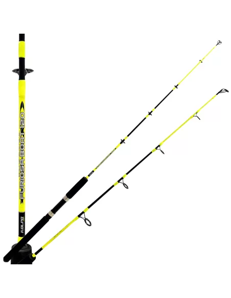 Kolpo Furiosa Boat Canna da Pesca Mono Pezzo 120 cm Trainetta Costiera Bolentino Canne da pesca Kolpo