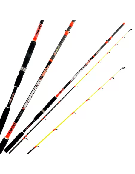 Kolpo Scarroccio Canne da Pesca dalla Barca per la Cattura di Sparidi 180 gr Canne da pesca Kolpo