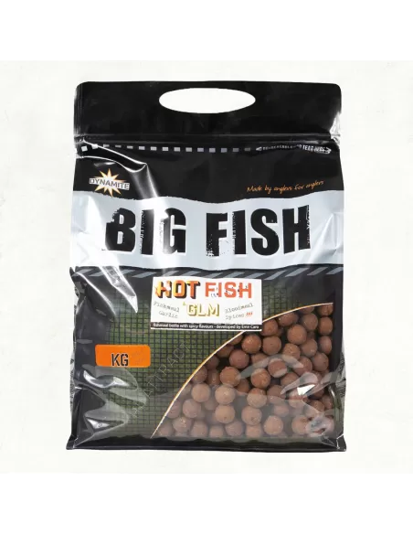 Dynamite Bait Hot Fish Glm Boilies 15 mm 1.8 kg Boilies Carpfishing Dynamite