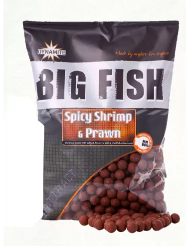 Dynamite Bait Spicy Shrimp Boilies 15 mm 1.8 kg - fishing tackle