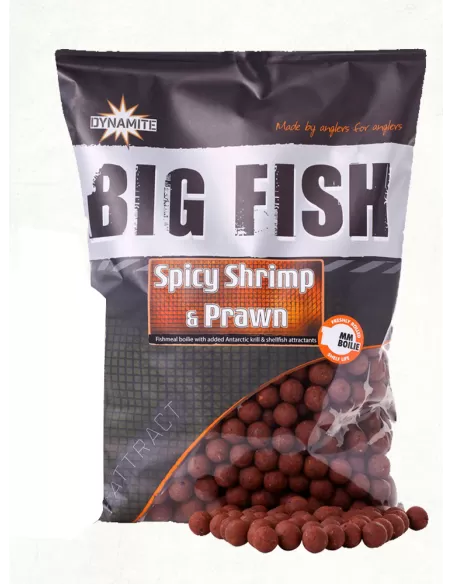 Dynamite Bait Spicy Shrimp Boilies 15 mm 1.8 kg - fishing tackle