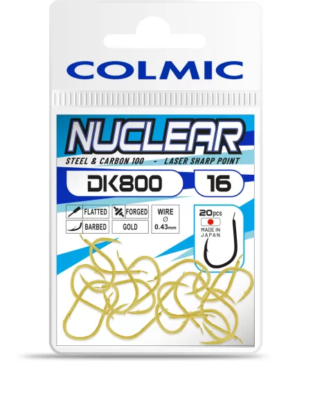 Colmic Nuclear DK800 Gold Ami da Pesca 20 pz Ami da pesca Colmic