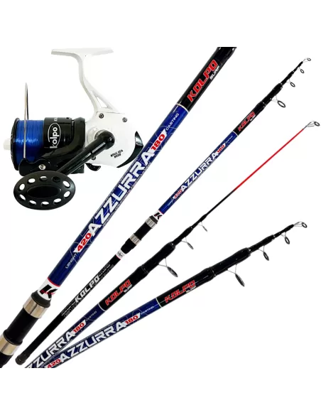 Surfcasting Fishing Kit Telescopic rod 180 gr + 8000 reel + line