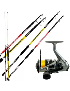 Kolpo Kit Bolentino Canna + Mulinello + Filo Kit da pesca Kolpo