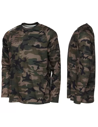 Prologic Camo T-Shirt Manica Lunga Abbigliamento da pesca Prologic