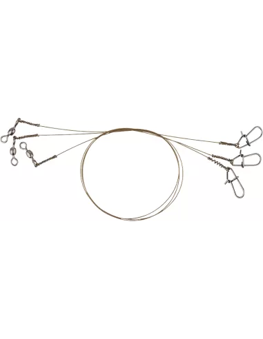 Savage Gear RAw49 Trace Cavetto Acciaio al Carbonio Morbido Confezione da 3 pz 20 cm Cavetti Acciaio Savage Gear