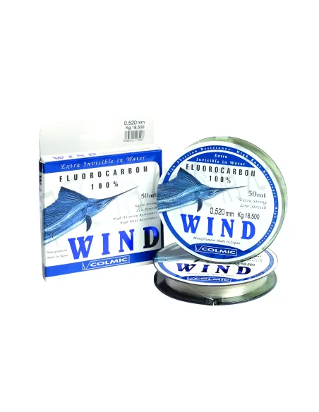 Colmic Wind Fluorocarbon 50 mt Dalla misura 0.16 a 0.70 mm Fili da pesca Colmic