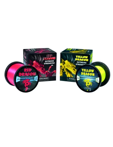 Colmic Red e Yellow Dragon Filo da Pesca Ideale per Mulinelli da Traina 600 e 800 mt Fili da pesca Colmic