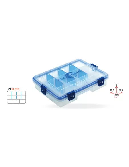 Colmic Sealed Boxe 402 Scatola Porta Accessori Modulabile Scatole per la Pesca Colmic