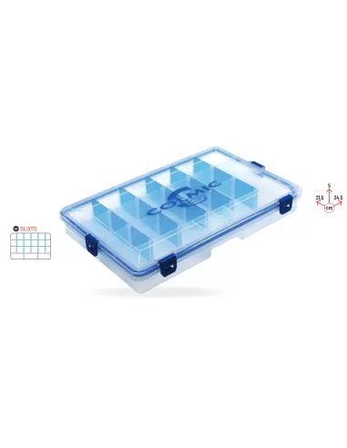Colmic Sealed Boxe 404 Scatola Porta Accessori Modulabile 21.5x5x34.5 cm Scatole per la Pesca Colmic