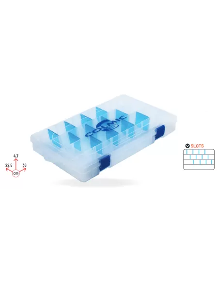 Colmic Horizon Boxe 406 Scatola Porta Accessori Modulabile 22.5x4.7x36 cm Scatole per la Pesca Colmic