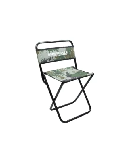 Mistrall Sedia con Schienale Pesca camo 30x38x65 cm Sedie Mistrall